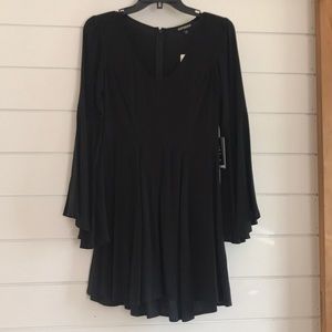 Black Bell Sleeve Dress